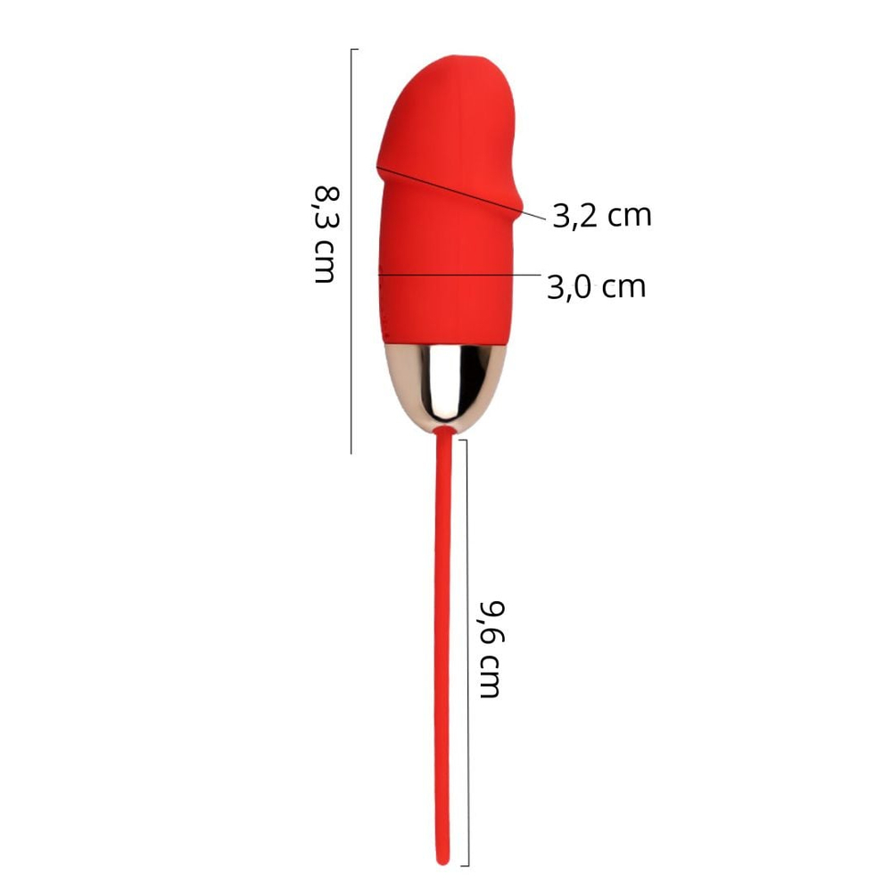 Bullet Little Dick 10 Modos De Vibração Com Controle Vibe Toys