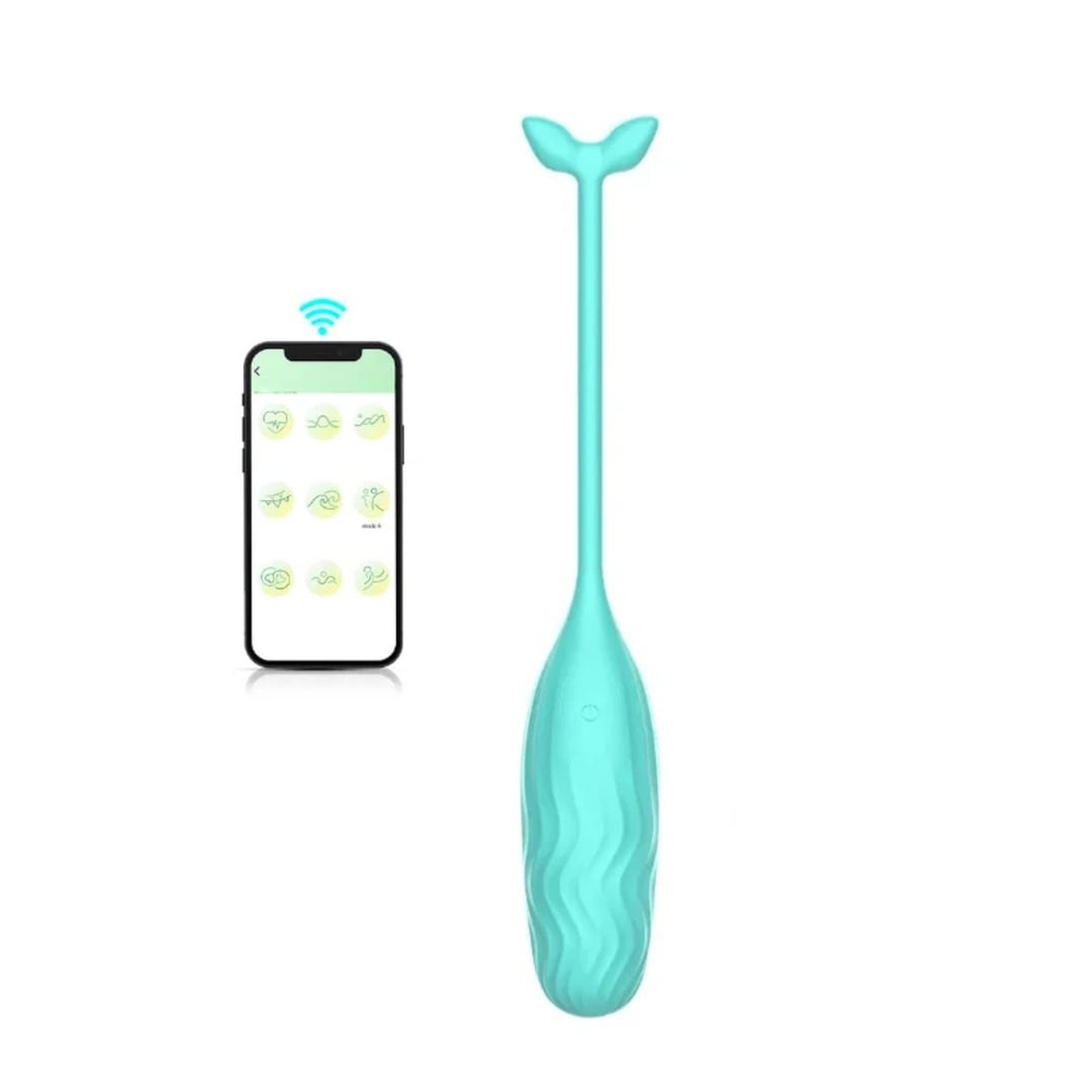 Cápsula Vibratória Em Formato De Baleia Por Aplicativo Vibe Toys
