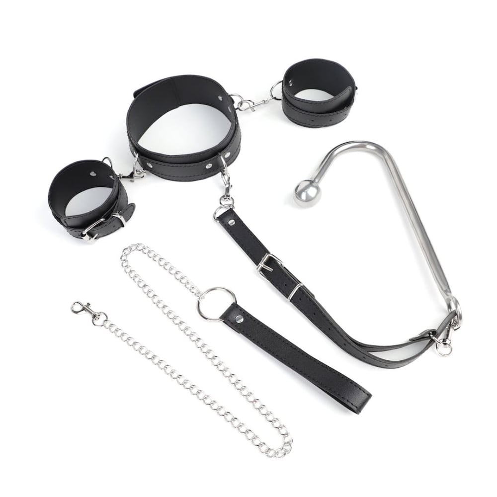 Kit De Bondage Com Gancho Metálico Anal Vibe Toys