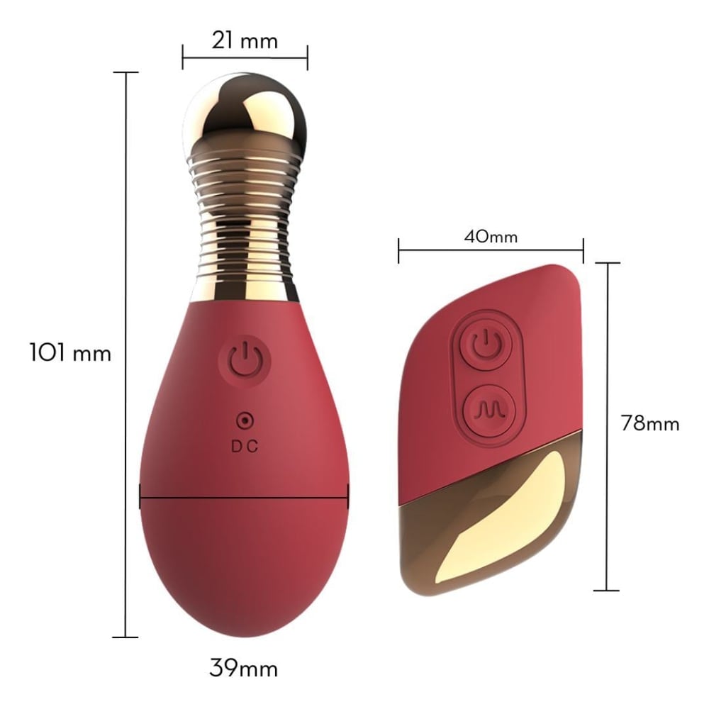 Cápsula Vibratória Light Bulb Com Controle 10 Vibrações Vibe Toys