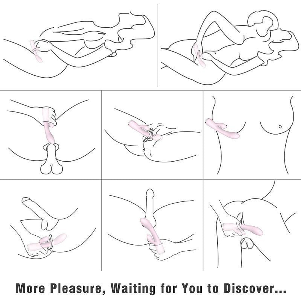 Virador Ponto G E Clitóris Recarregável Fanny S-hande