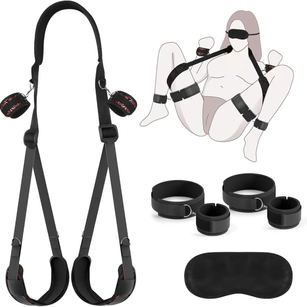 Kit Bondage Premium Com Venda E Algemas Vibe Toys