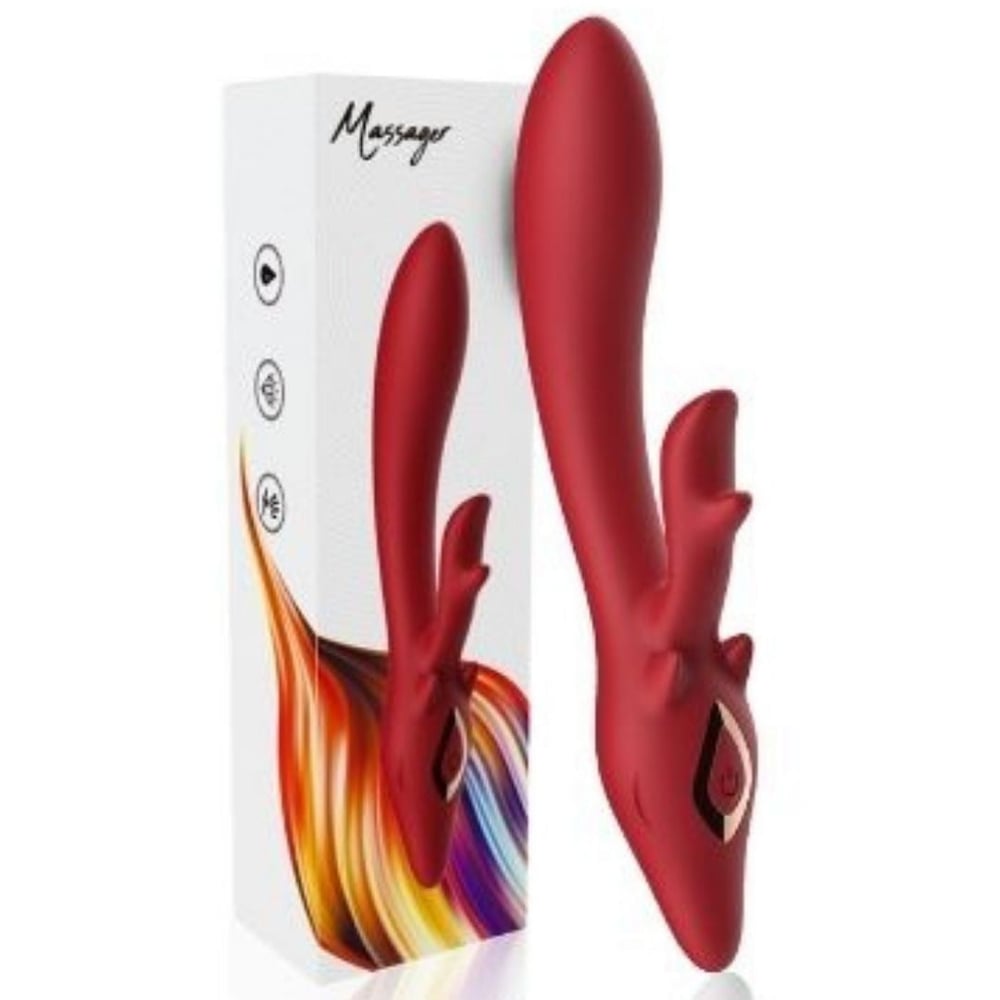 Vibrador Dino Com Curvatura Ponto G 9 Modos De Vibração Vibe Toys