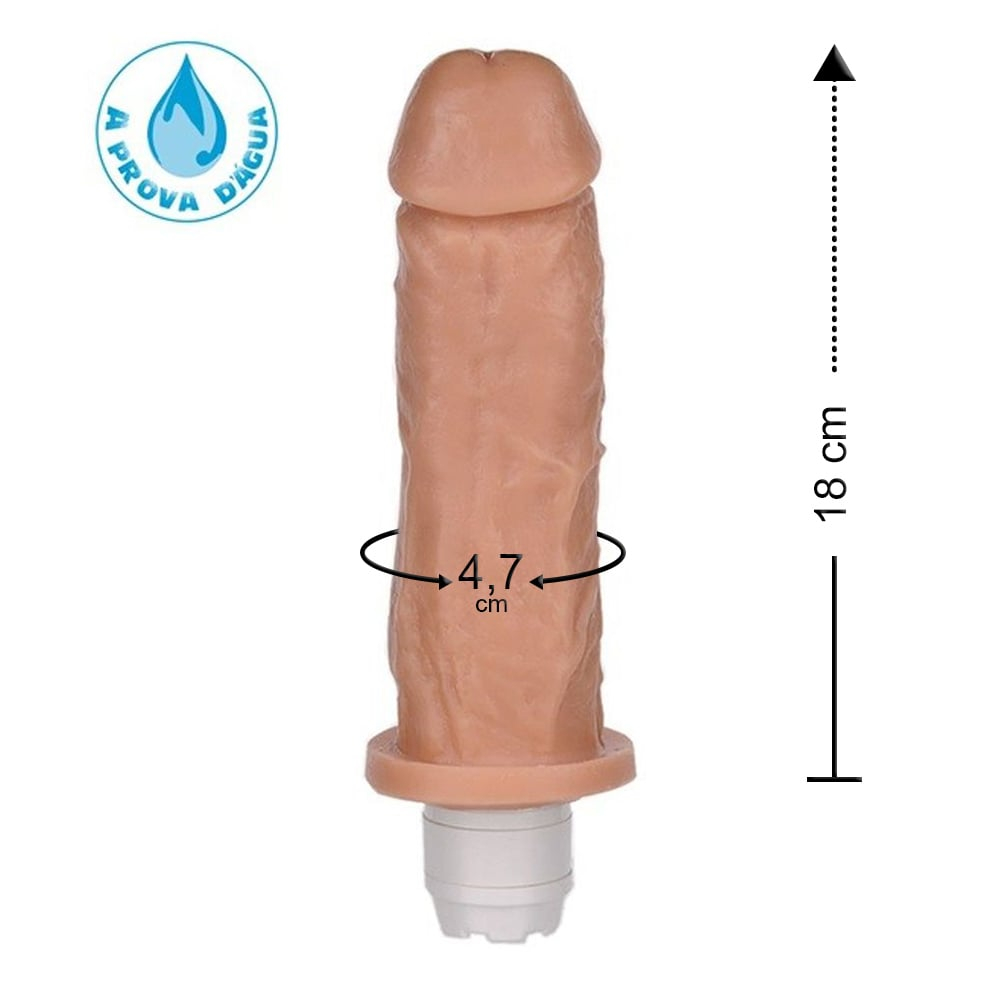 Prótese Com Vibro 18 X 4,7 Cm Ktoy