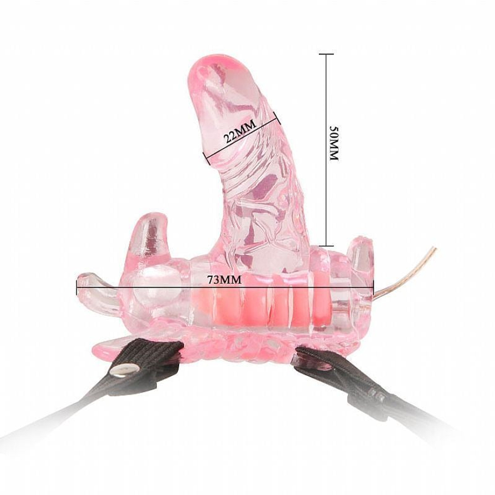 Vibrador Butterfly Com Mini Pênis 7 Modos E Vibração Pretty Love