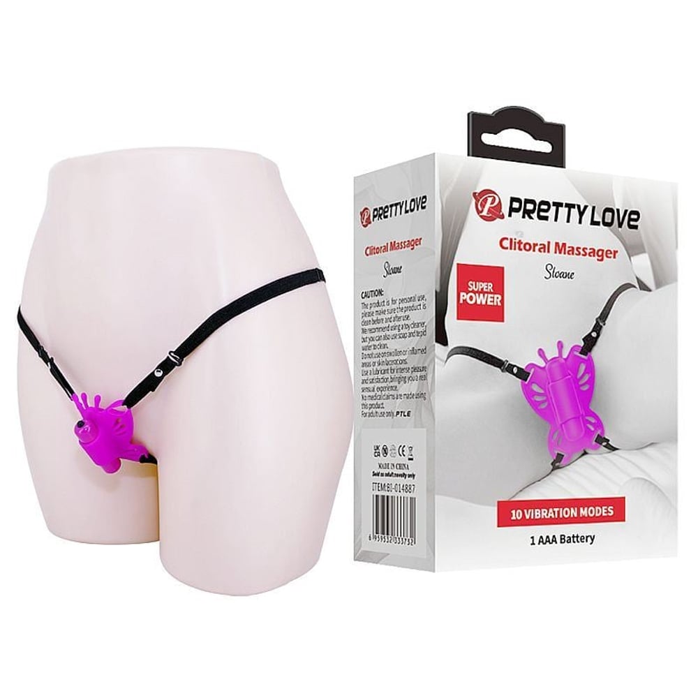 Vibrador Sloane Calcinha Estimuladora De Clitóris 10 Modos De Vibrações Pretty Love