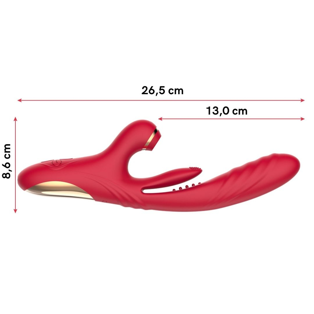 Vibrador Lainna Tripla Estimulação 7 Modos De Vai E Vem Vibe Toys