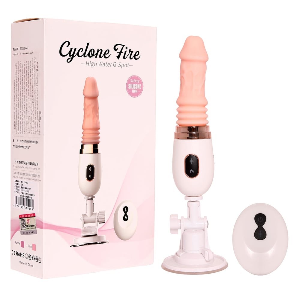 Máquina De Sexo Cyclone Fire 7 Vibrações Com Rotação E Aquecimento