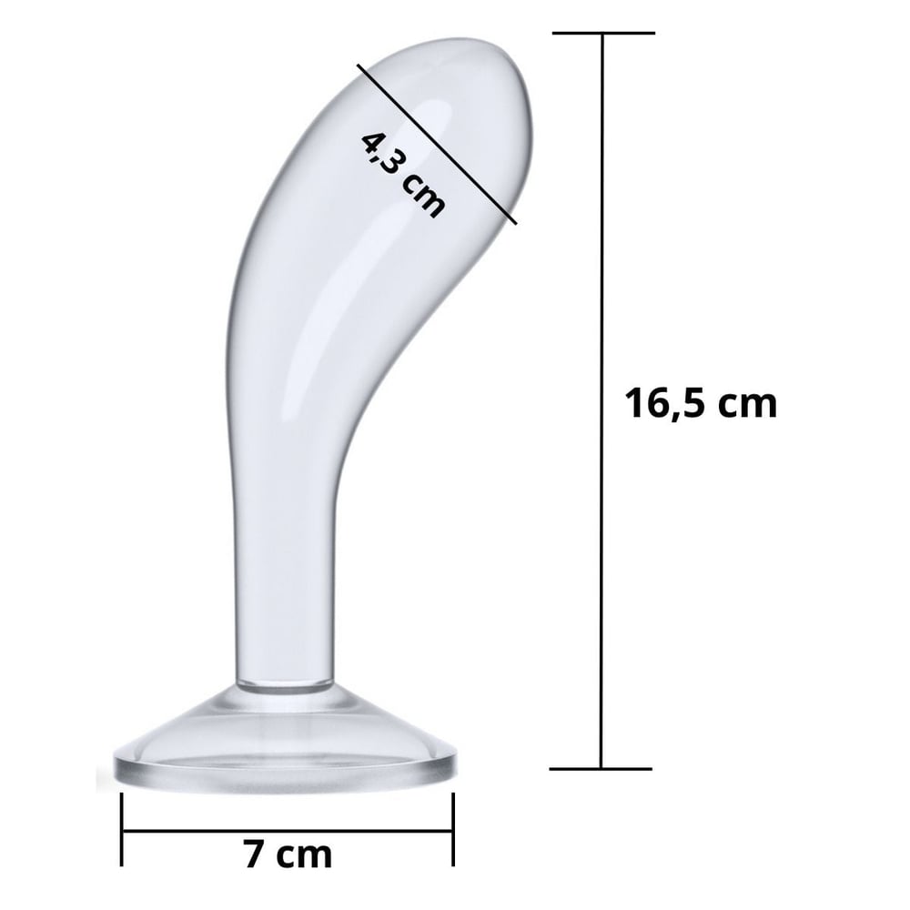 Plug Anal Com Ventosa 15 X 4cm Flawless Clear Lovetoy