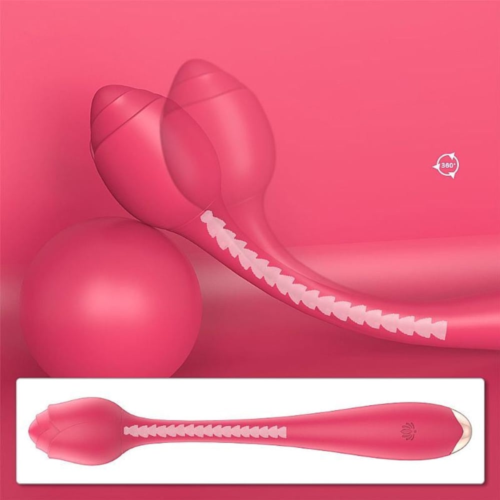 Vibrador Lotus Flower Em Silicone 9 Modos De Vibração Shande