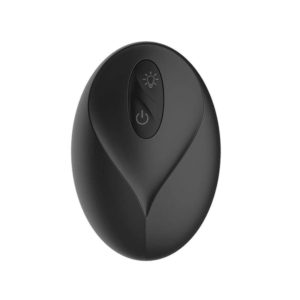 Plug Anal Em Silicone Com Led 9 Modos De Vibração E Movimetos De Vai E Vem