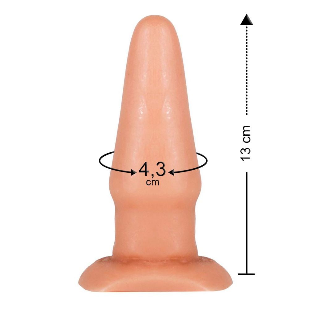 Plug Anal Grande Maciço 13 X 4,3cm Prazer & Cia