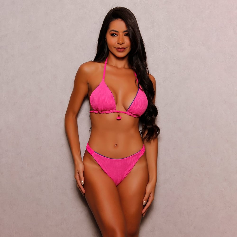 Biquíni Cortininha Dupla Face Trançado Linha Premium