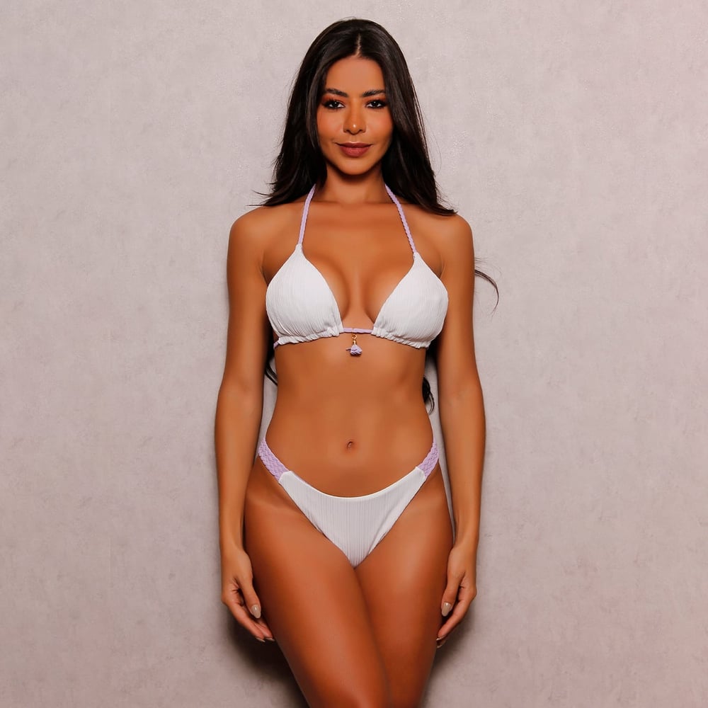 Biquíni Cortininha Dupla Face Trançado Linha Premium