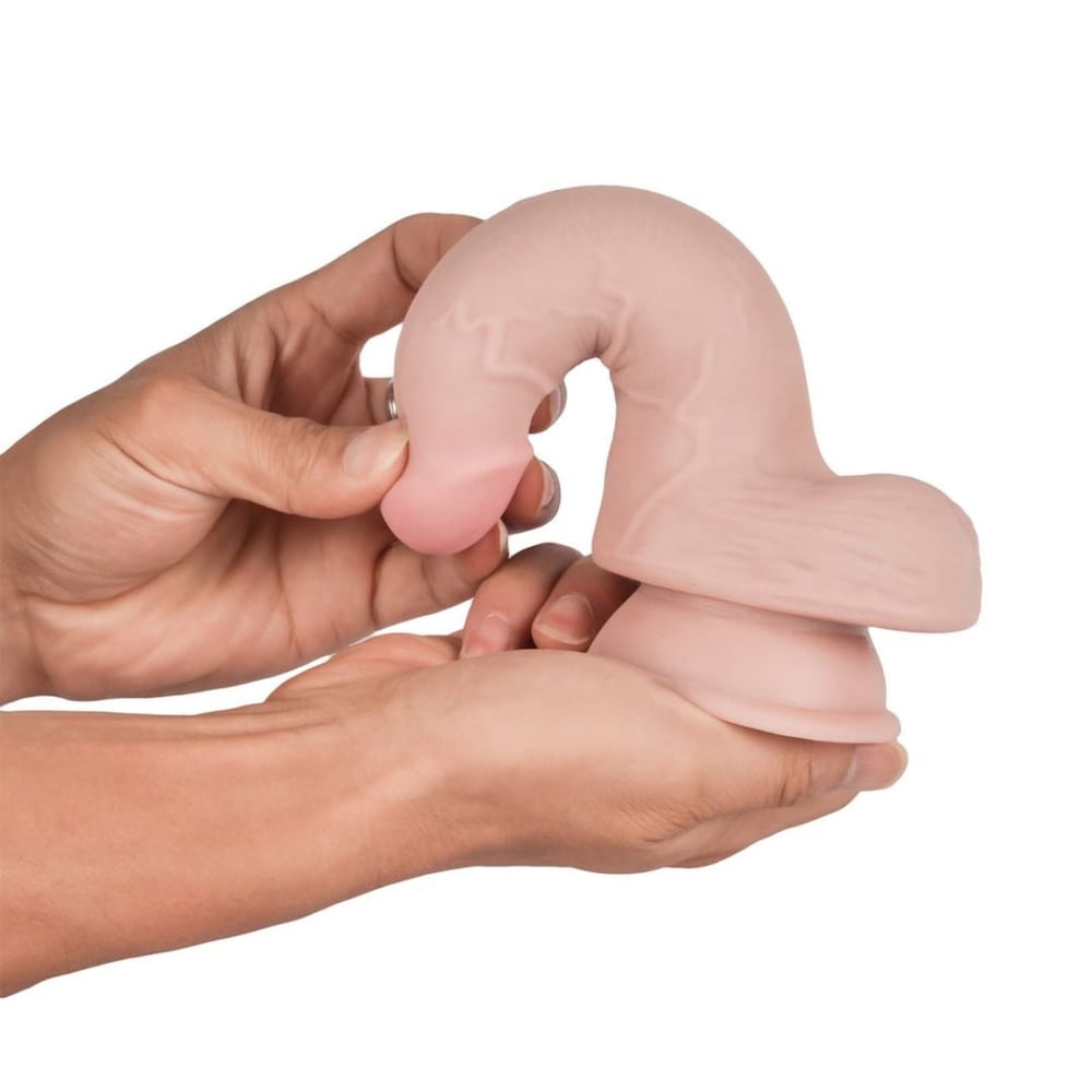 Pênis Realístico 3d Com Ventosa 18 X 3,5cm Knight Cock