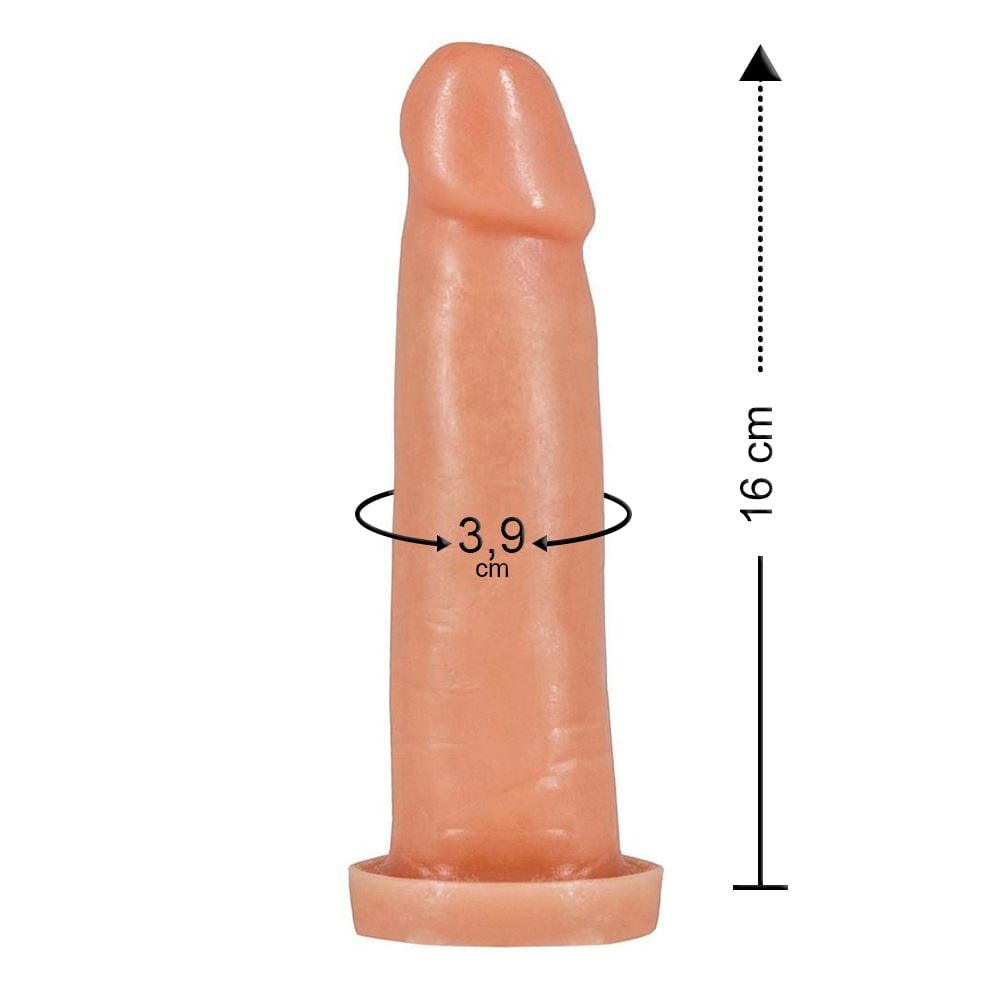 Prótese Maciça 15,4 X 3,9cm Prazer & Cia