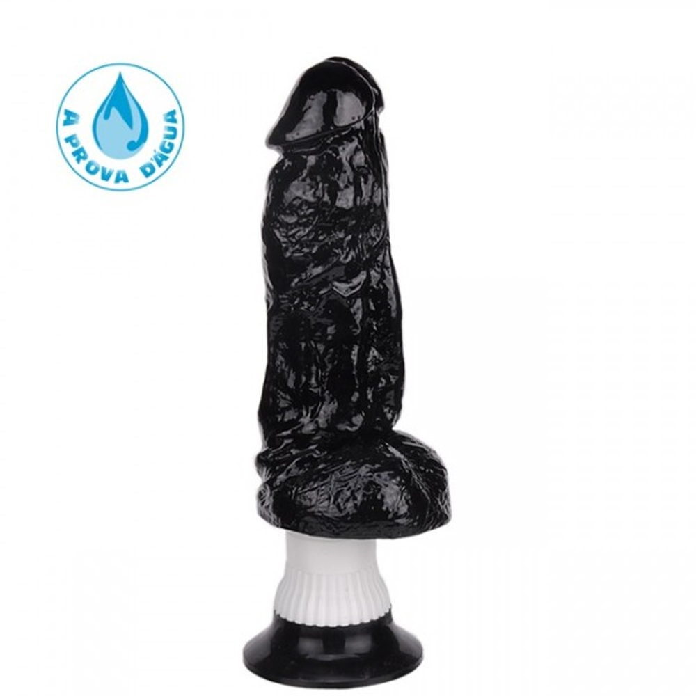 Protese Vibrador Com Ventosa A Prova D´gua 18,5x4,5cm 