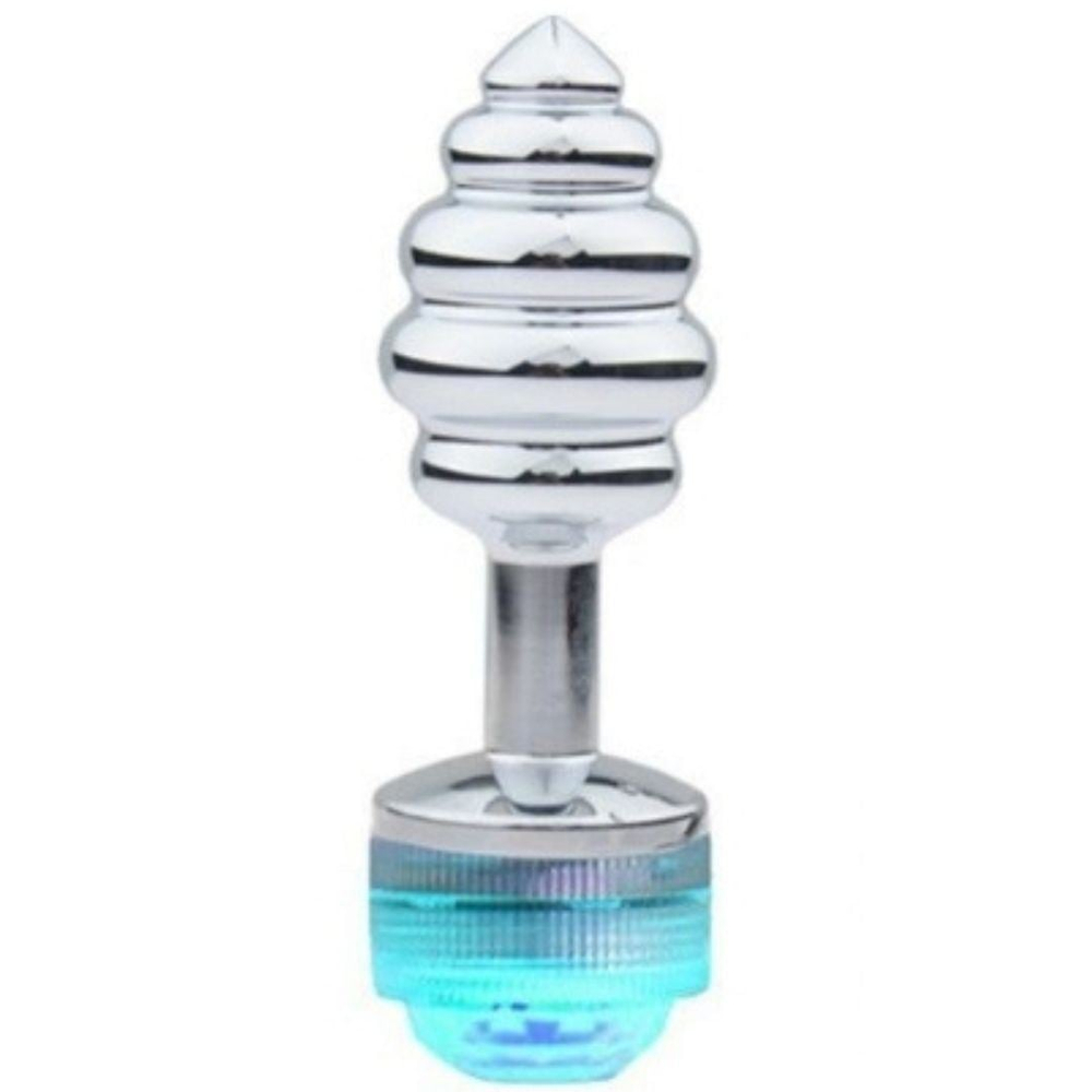 Plug Anal Colmeia Led Pequeno Com Controle Vibe Toys