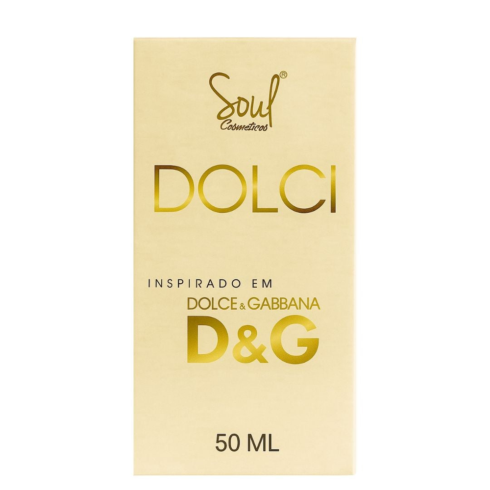 Dolci Colônia Feminina 50ml Soul Cosméticos