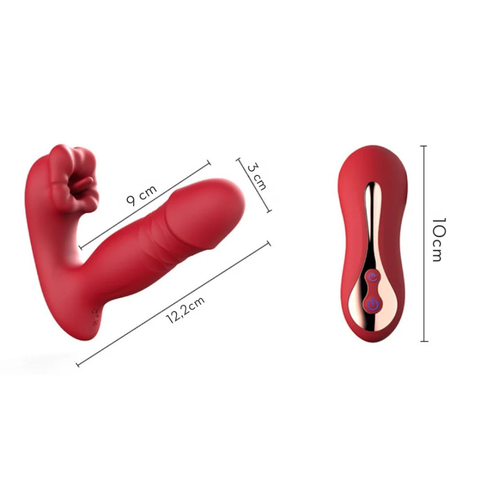 Vibrador Vai E Vem Com Boca Estimuladora Por Aplicativo Vibe Toys