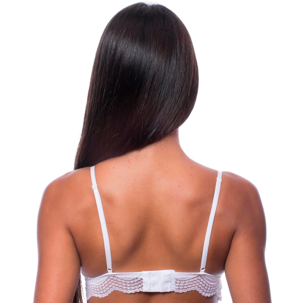 Sutiã Top Triângulo Com Bojo Removível Renda Linha Charme Nayane