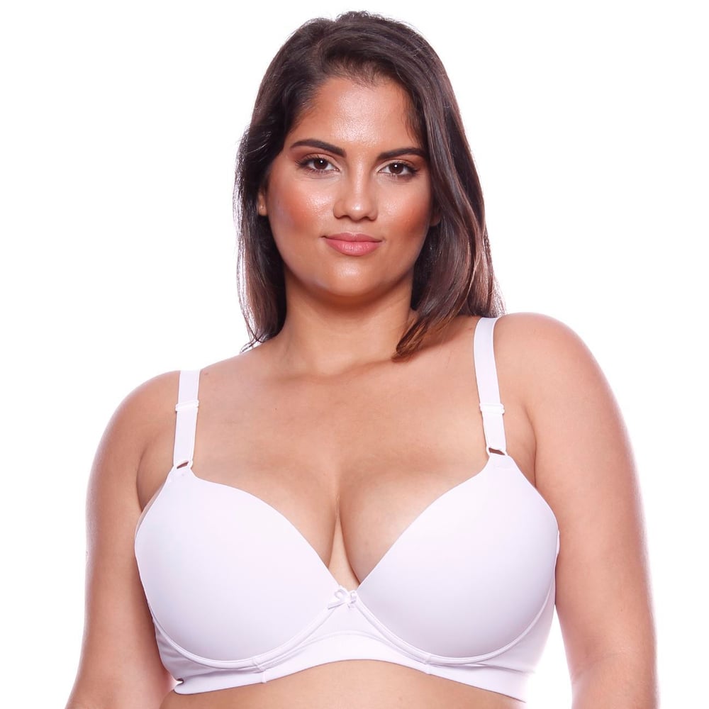 Sutiã Plus Size Básico Em Microfibra Com Bojo E Aro Copa C Nayane