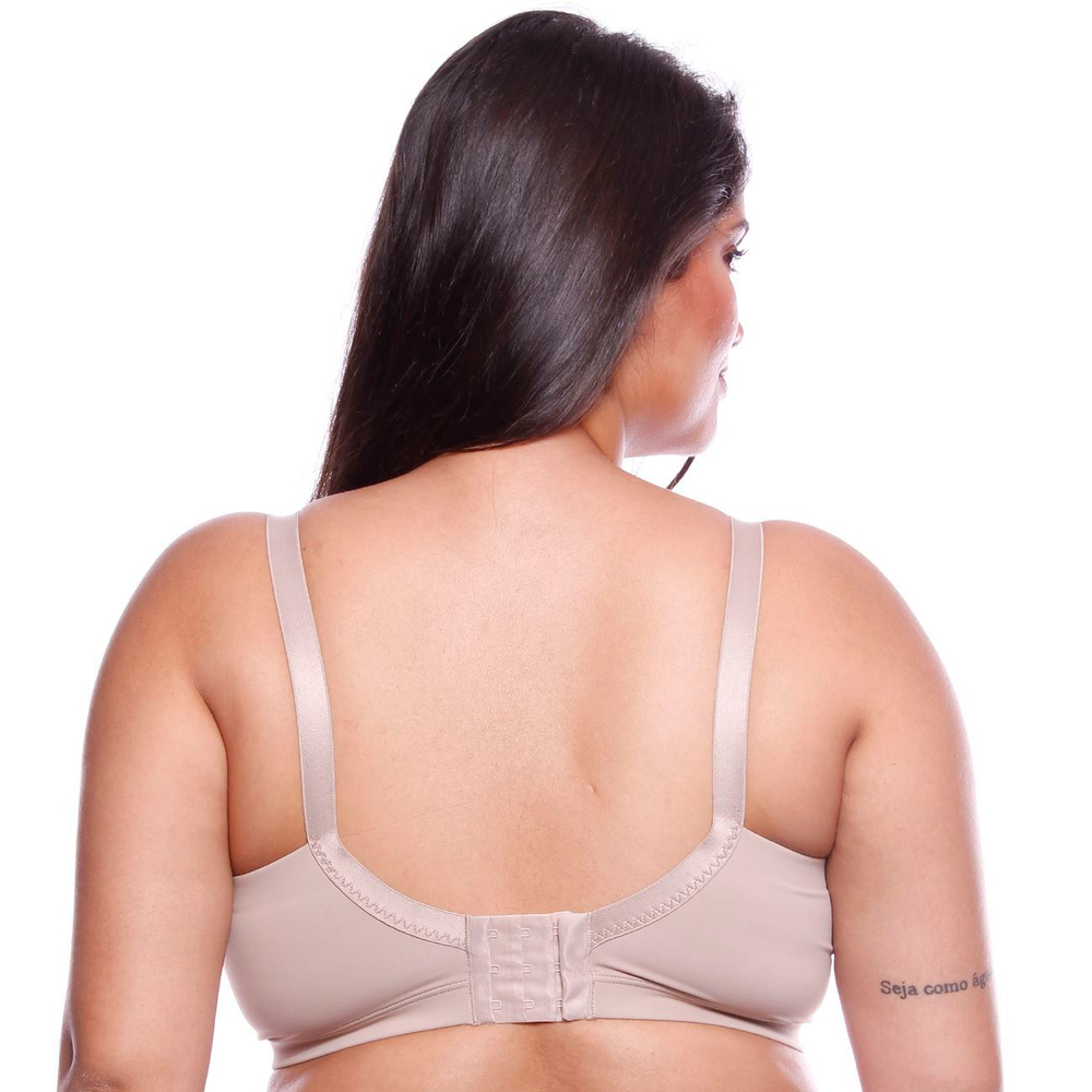 Sutiã Plus Size Básico Em Microfibra Com Bojo E Aro Copa C Nayane
