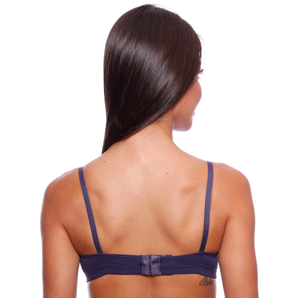 Sutiã Com Bojo Meia Taça Liso Em Microfibra Nayane