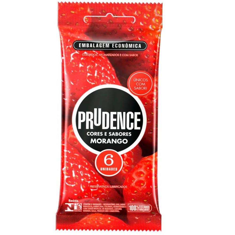 Preservativo Cores E Sabores 6 Unidades Prudence