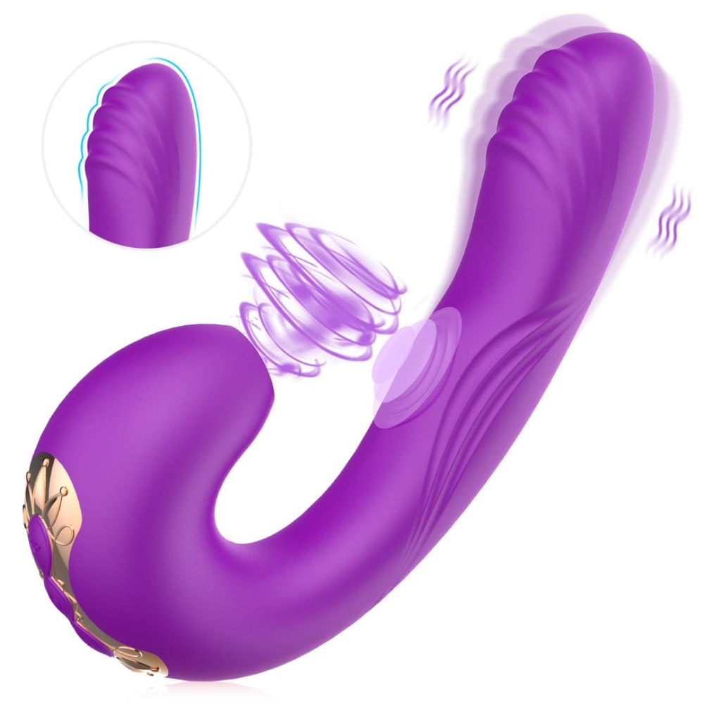 Estimulador Clitoriano Sucker Recarregável Com Penetrador Ponto G Vibe Toys