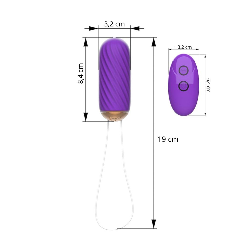 Cápsula Vibratória Ying Em Silicone Com Controle 10 Modos De Vibração Vibe Toys