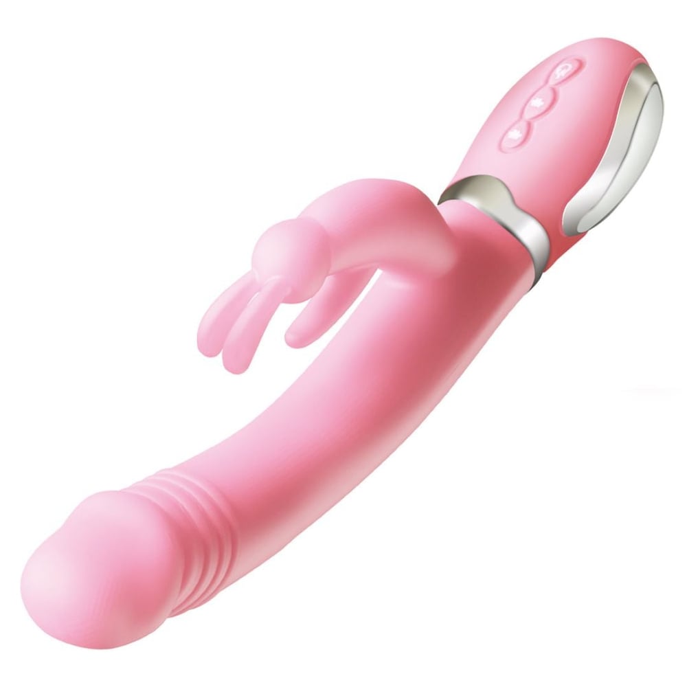 Vibrador Rabbit Naughty Com Língua Estimuladora 36 Vibrações E Aquecimento