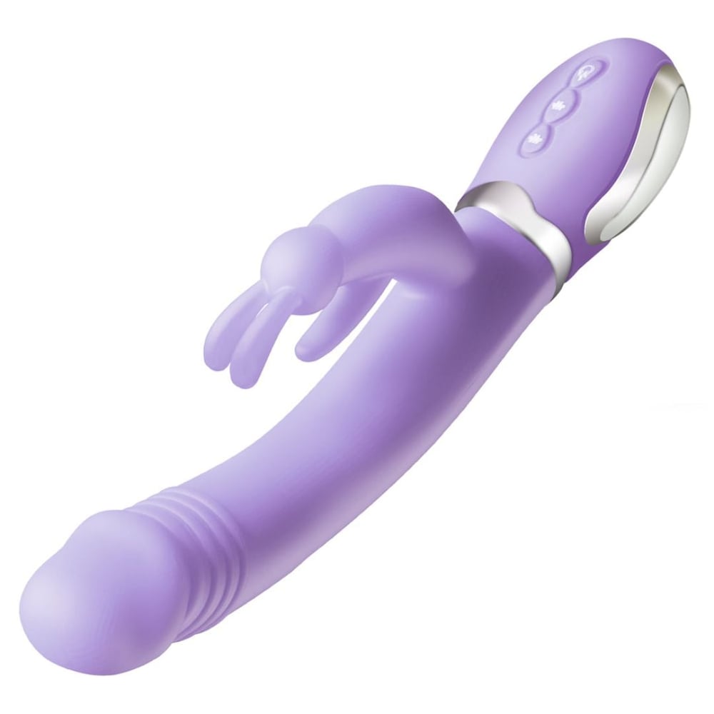 Vibrador Rabbit Naughty Com Língua Estimuladora 36 Vibrações E Aquecimento