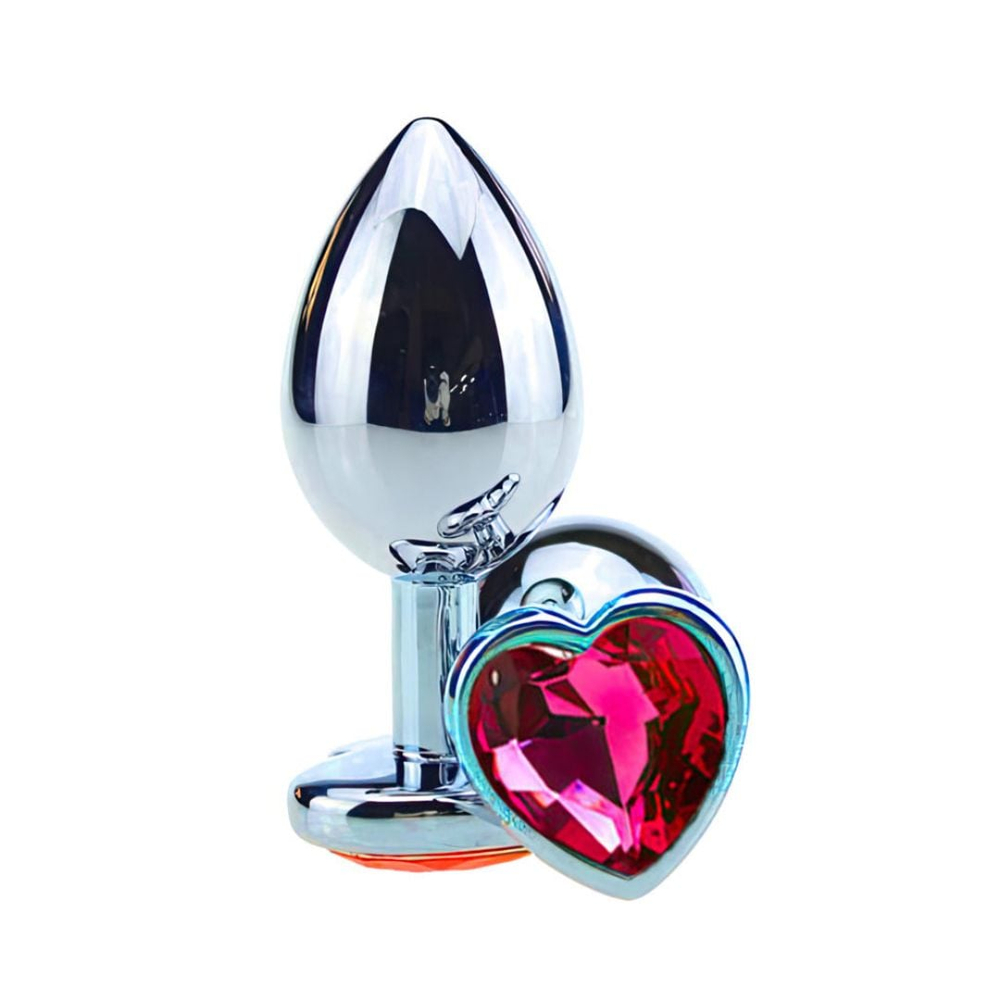 Plug Anal Coração Metal Médio Vibe Toys