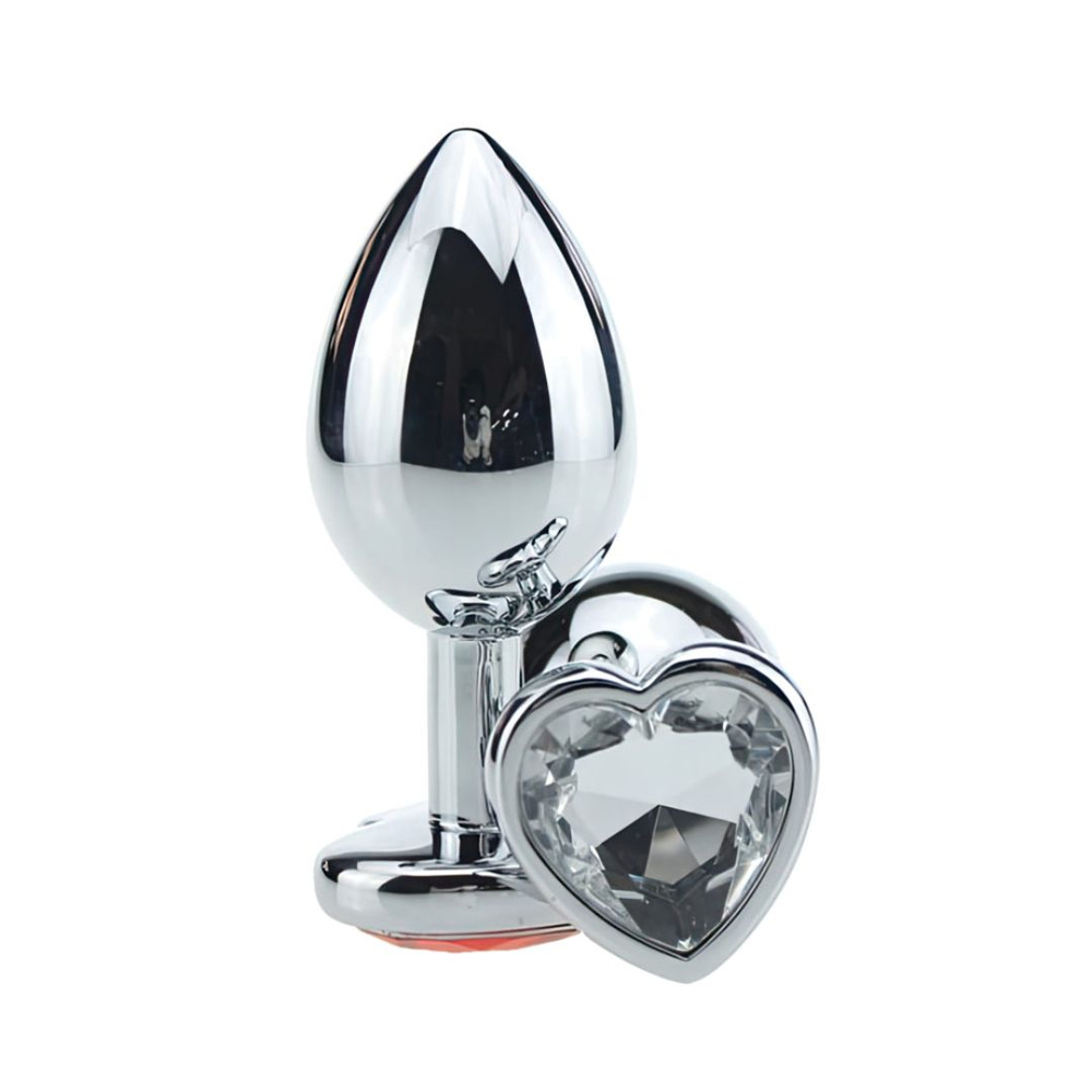 Plug Anal Coração Metal Médio Vibe Toys