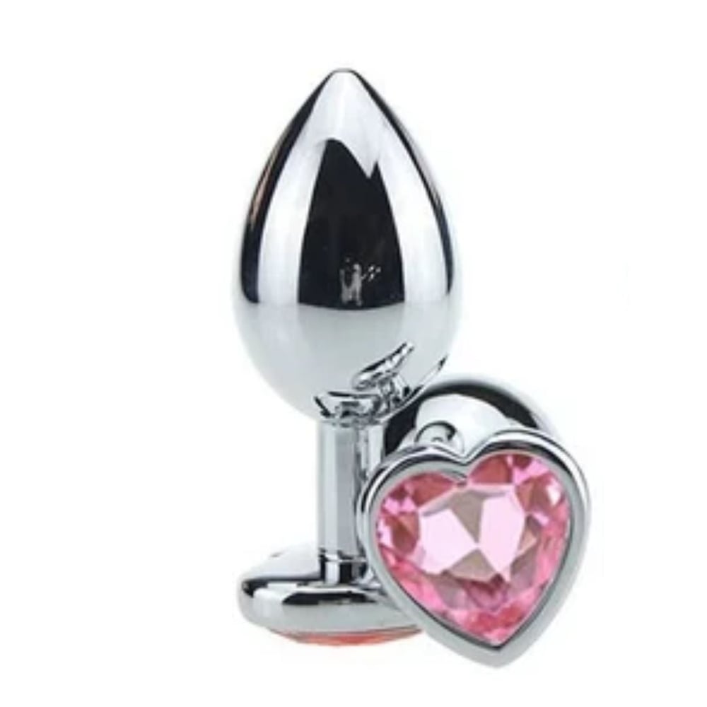 Plug Anal Coração Metal Médio Vibe Toys