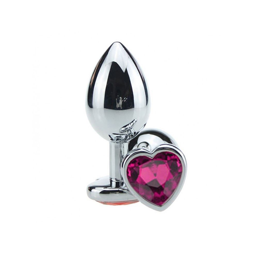 Plug Anal Coração Metal Médio Vibe Toys