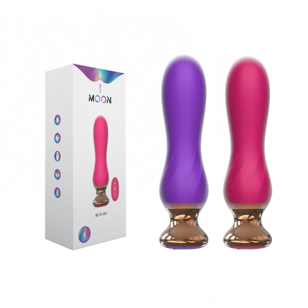 Plug Anal Return Em Silicone Com Controle Sem Fio 10 Vibrações Imoon