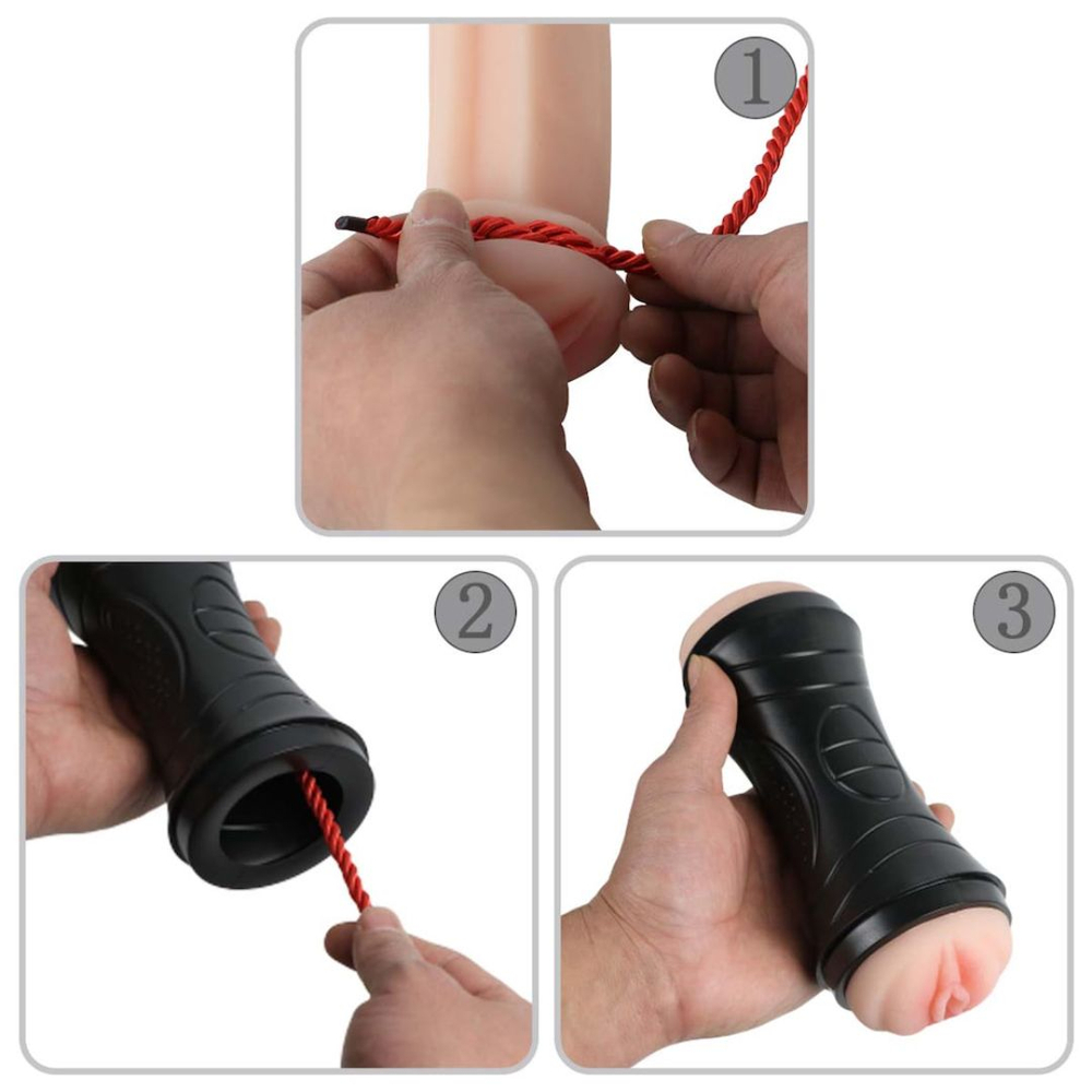 Masturbador Duplo Vagina E ânus Training Master