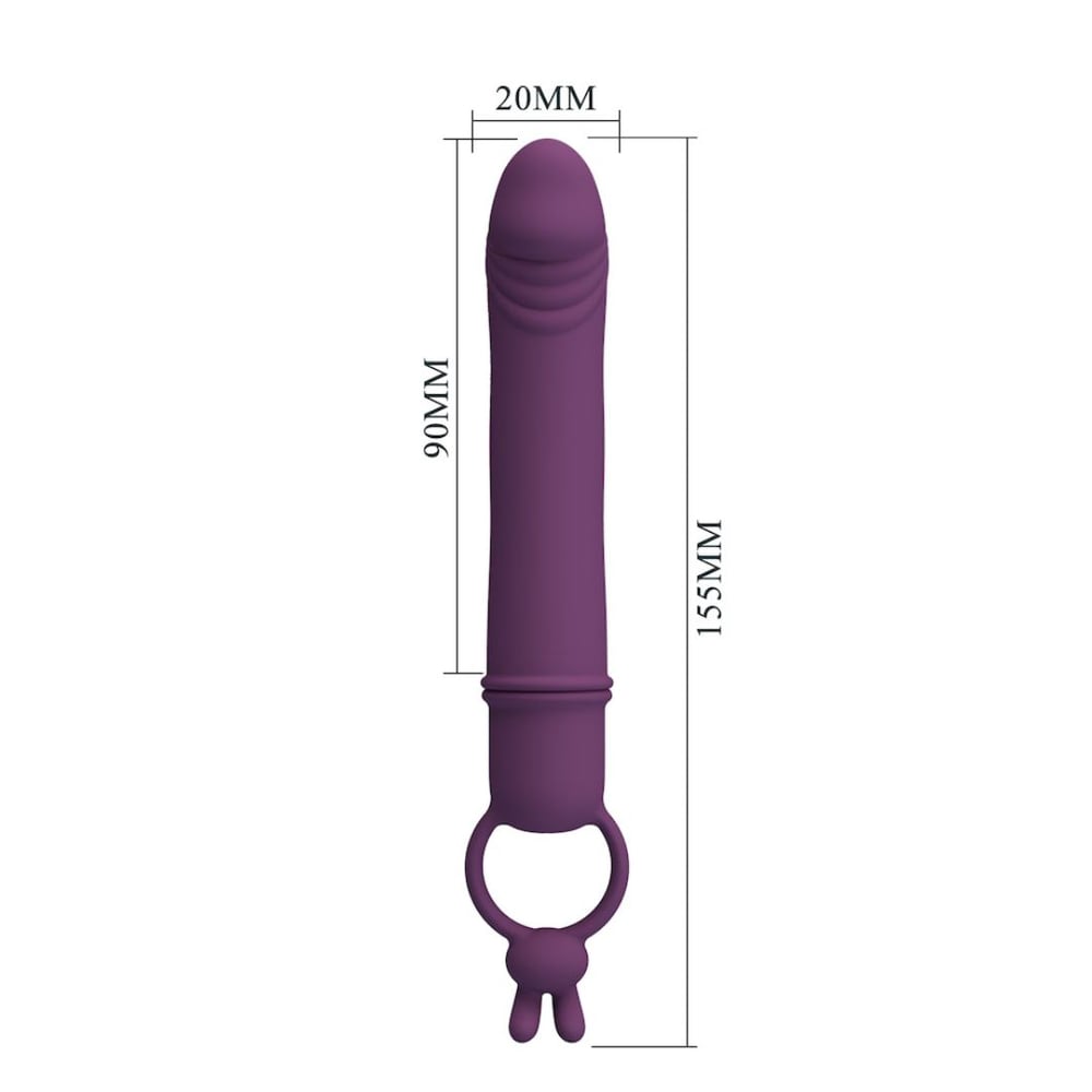 Cora Vibrador Com Glande 10 Vibrações Pretty Love