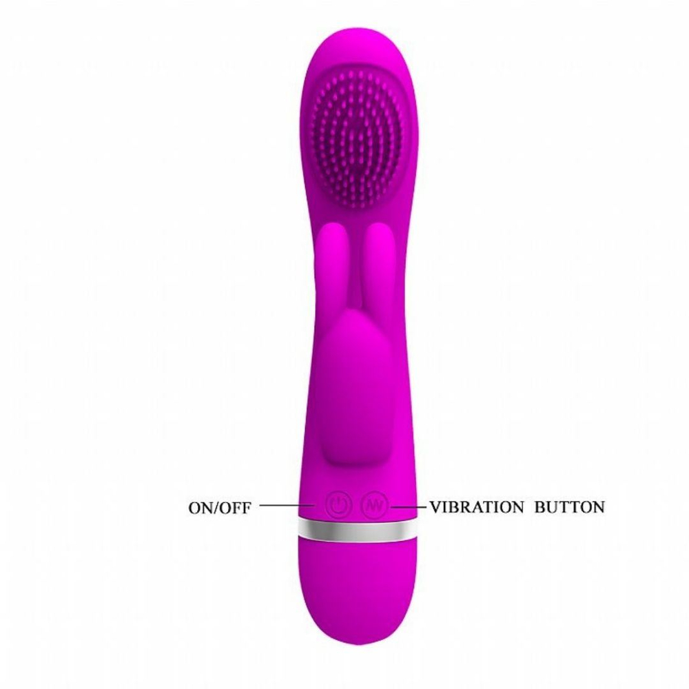 Vibrador Ponto G  Sog Com Pulsação E Cerdas Estimuladoras Pretty Love