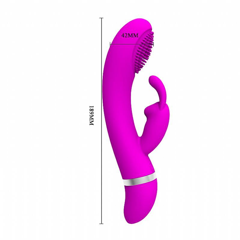 Vibrador Ponto G  Sog Com Pulsação E Cerdas Estimuladoras Pretty Love