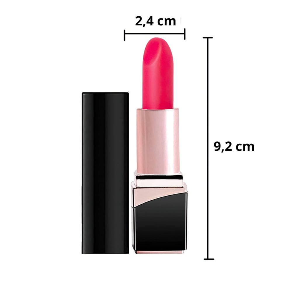 Vibrador Batom Recarregável 10 Modos De Vibração Belline Vibe Toys