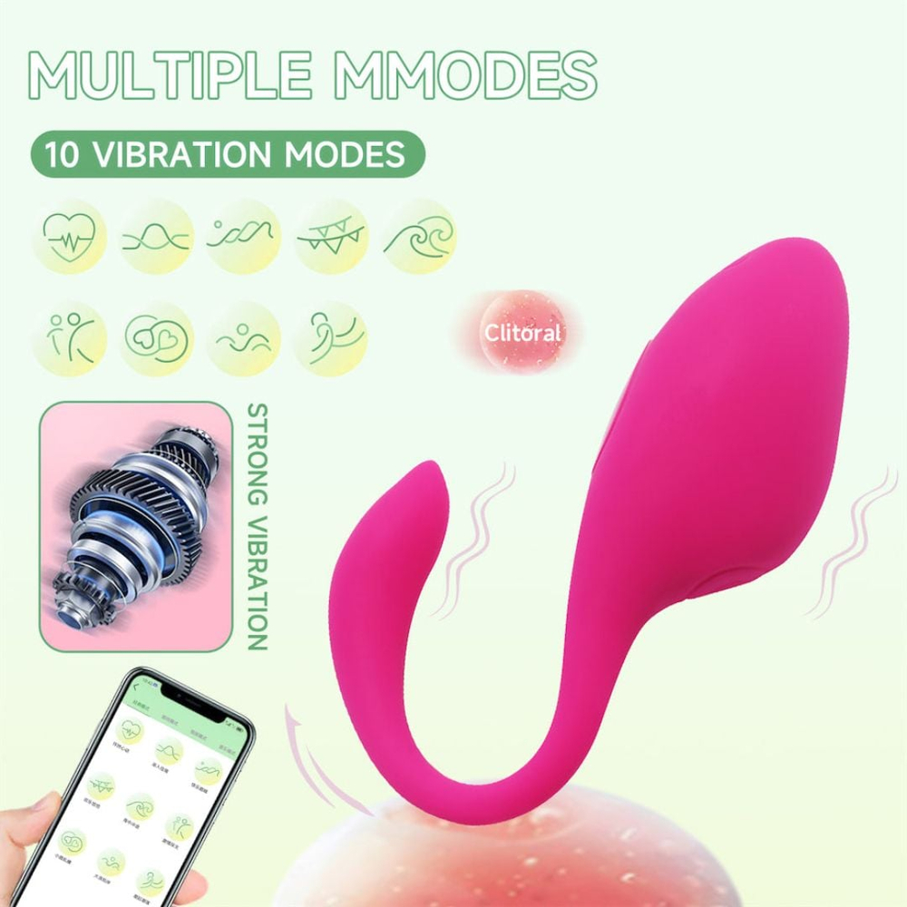 Cápsula Vibratória Ruby 10 Modos De Vibração Controlado Por App Vibe Toys
