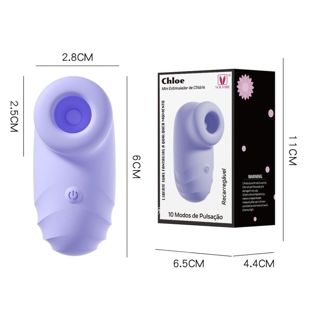 Chloe Estimulador De Clitóris Com 10 Pulsações Vibe Toys