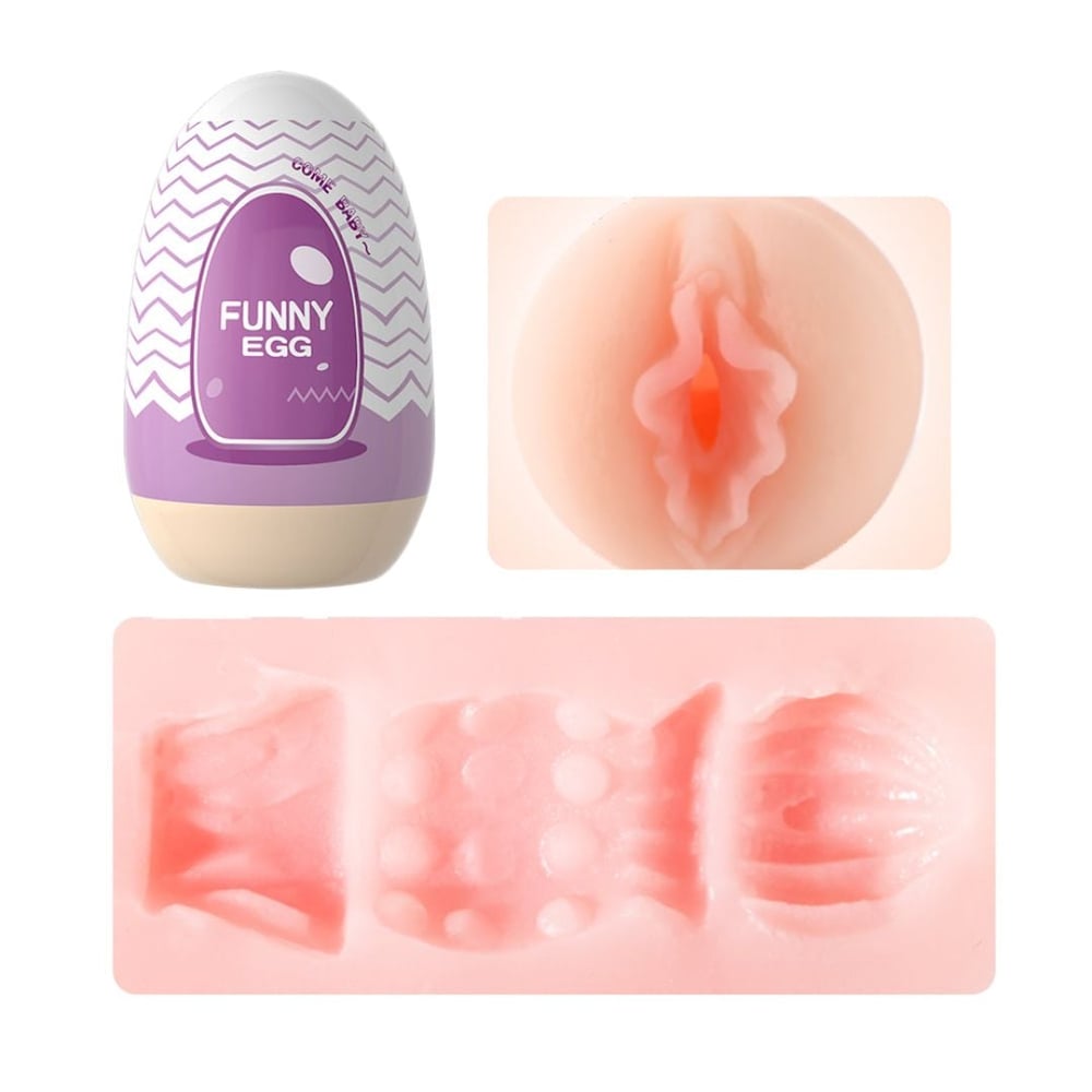 Masturbador Formato Vagina Funny Egg Purple Lilo