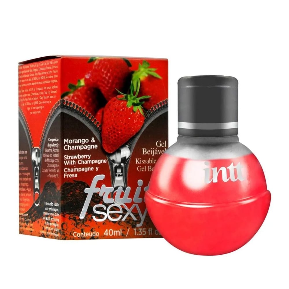 Fruit Sexy Gel Beijável Hot Sex 40ml Intt