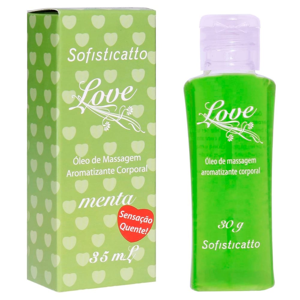 Love óleo De Massagem Aromatizado Corporal Hot 35ml Sofisticatto