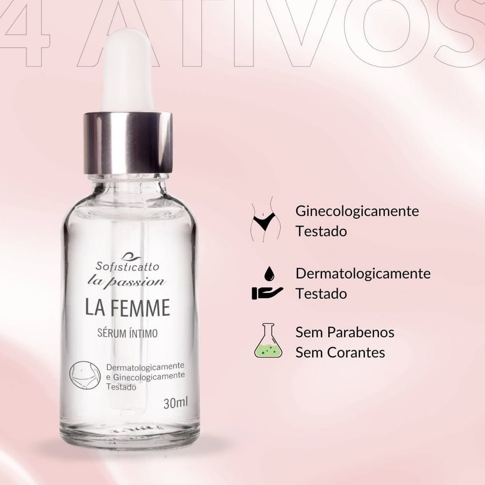 La Femme Sérum íntimo Clareador E Hidratante 30 Ml Linha La Passion Sofisticatto