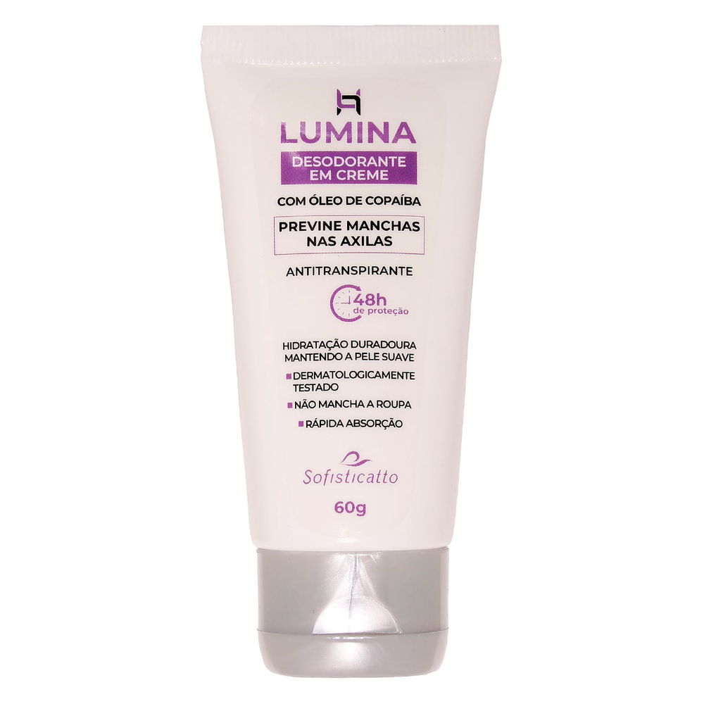 Lumina Desodorante Antitranspirante Em Creme 60g Sofisticatto
